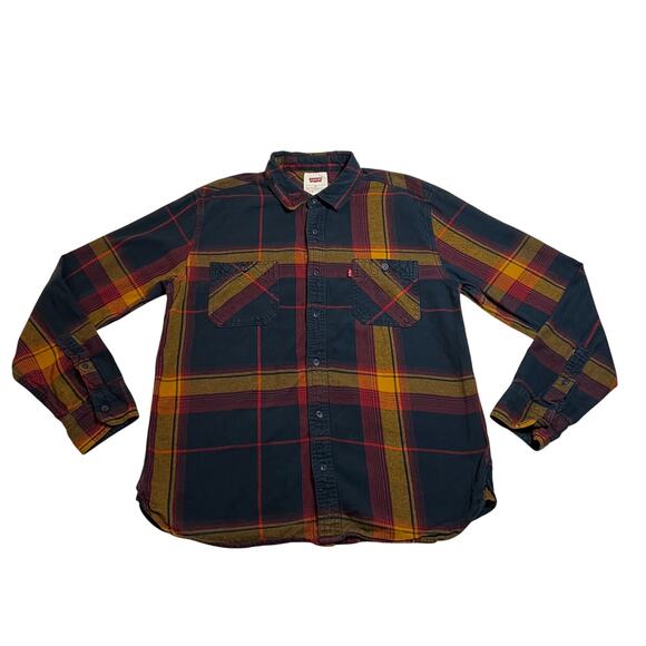 Levi's Other - Levi's Men's Plaid Flannel Button Up Shirt Size M Hipster Layers Skater Cotton